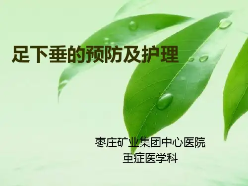足下垂的预防及护理