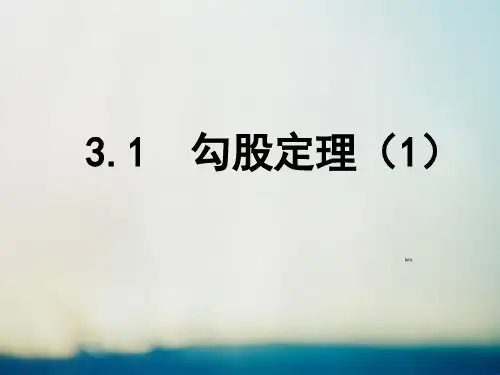 3.1勾股定理 课件(共32张PPT) 苏科版八年级数学上册