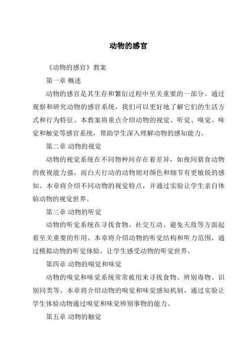 动物的感官