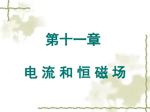 第十一章 电流和恒磁场PPT课件