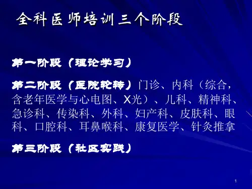 全科医生的临床带教方法课堂PPT