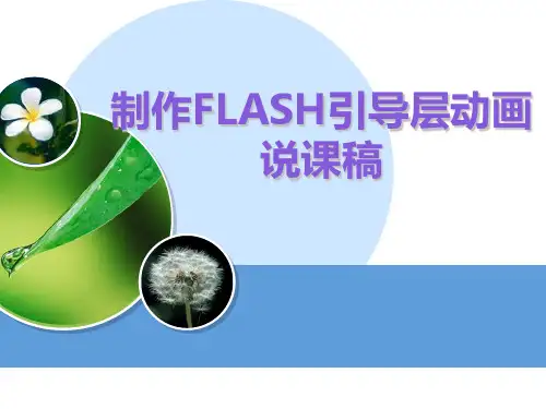 Flash引导动画制作说课稿