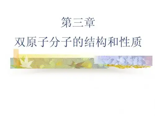 第三章双原子分子的结构和性质
