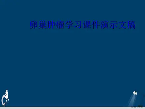 卵巢肿瘤学习课件演示文稿