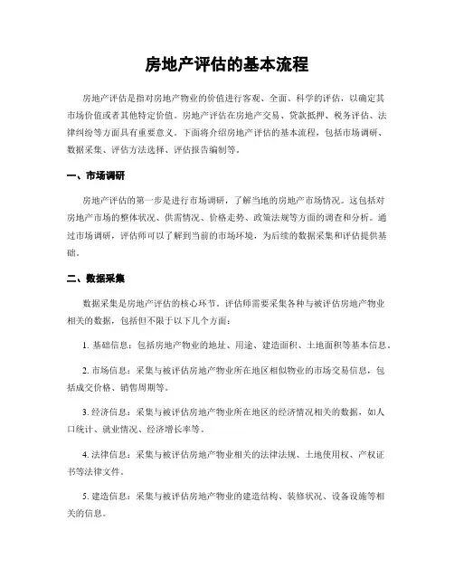 房地产评估的基本流程