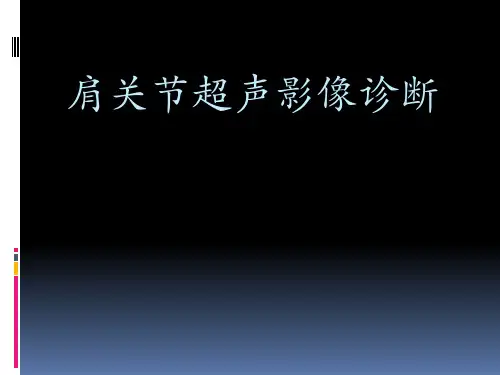 肩关节超声诊断 PPT课件