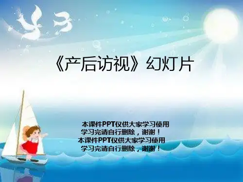 《产后访视》幻灯片