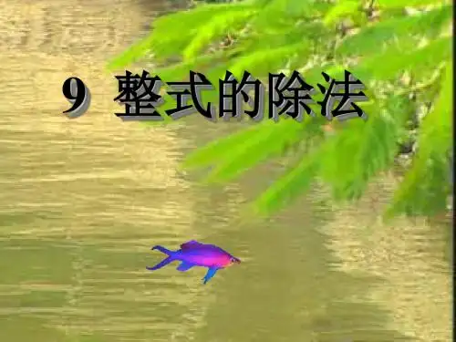 【数学课件】整式的除法(北师大课标)