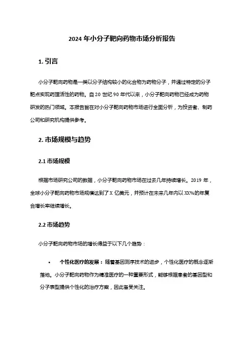 2024年小分子靶向药物市场分析报告