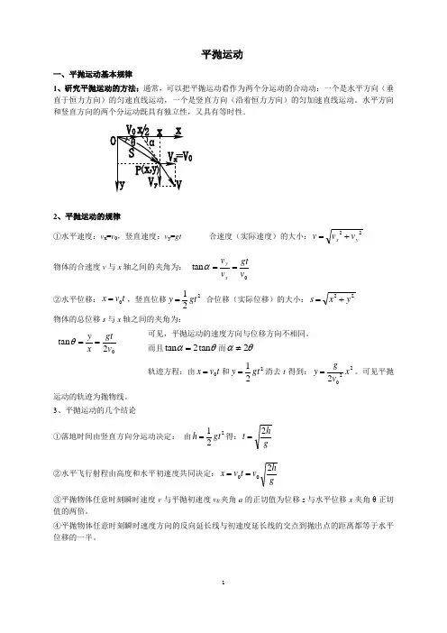 平抛运动