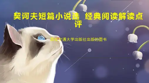 契诃夫短篇小说选 经典阅读解读点评