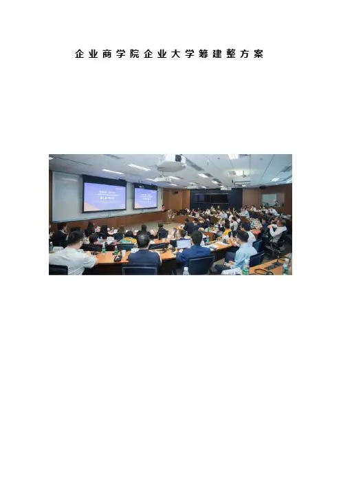 企业商学院企业大学筹建运营方案【超级详细版】