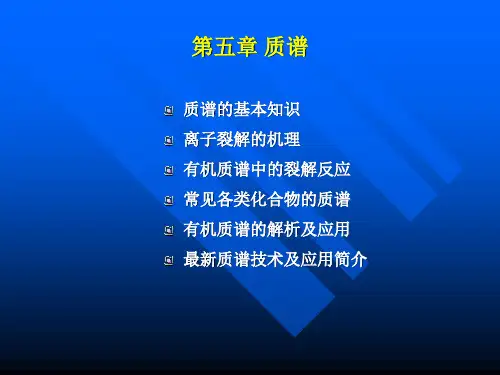 质谱讲课课件讲解