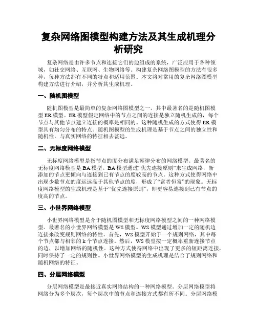 复杂网络图模型构建方法及其生成机理分析研究