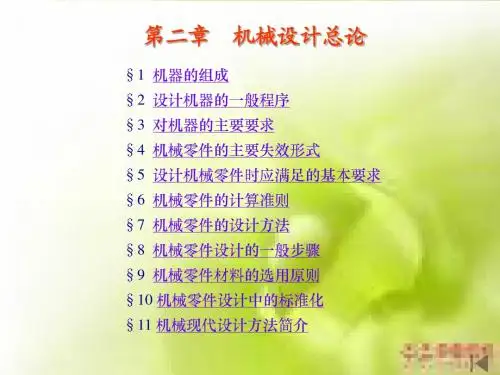 机械设计总论