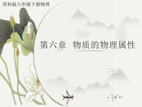 苏科版八年级下册物理第六章 PPT 演示文稿