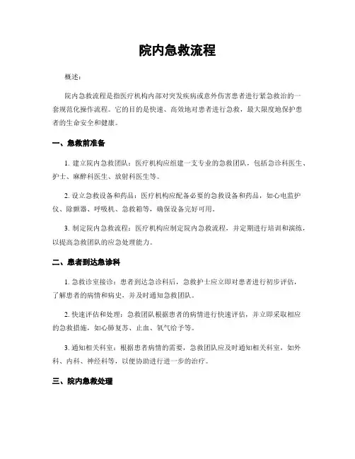 院内急救流程