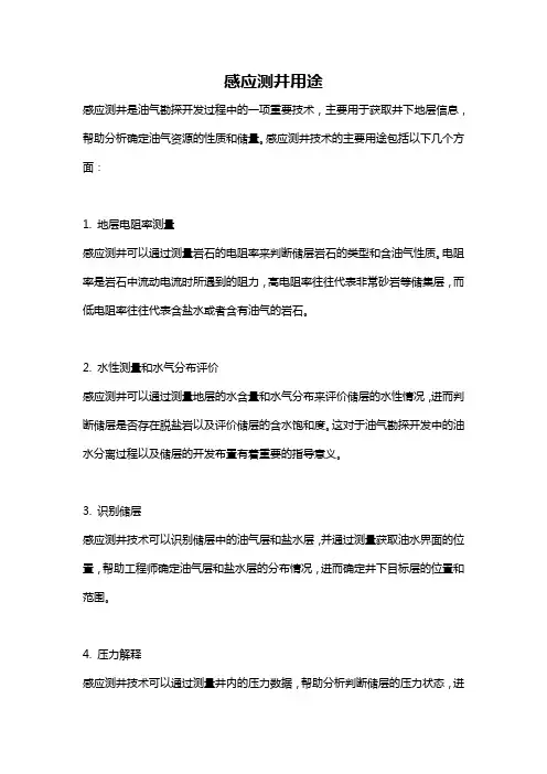 感应测井用途