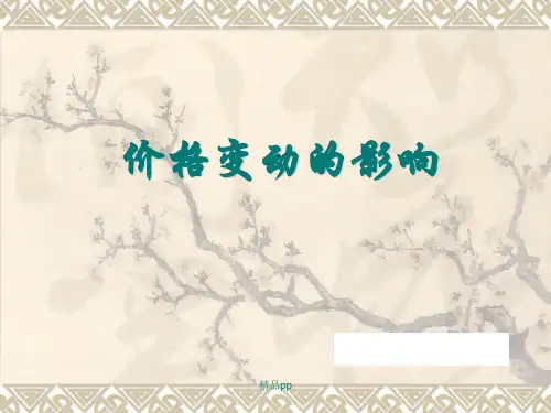 价格变动的影响说课ppt课件