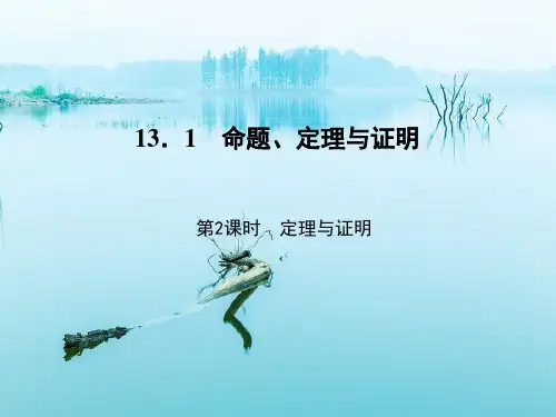 定理与证明PPT教学课件