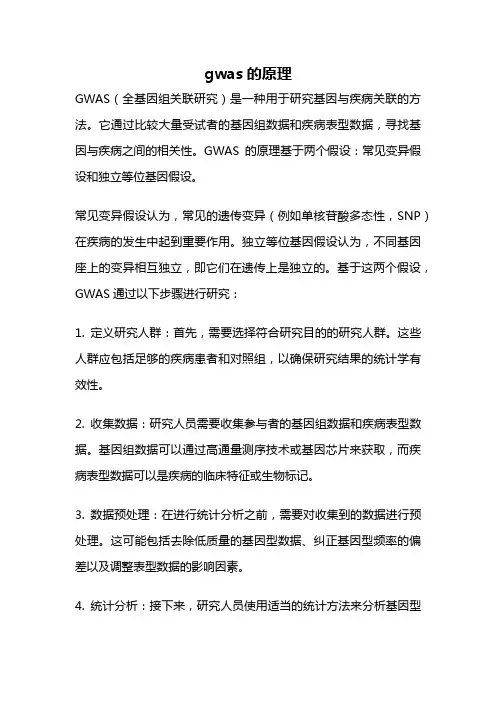 gwas的原理