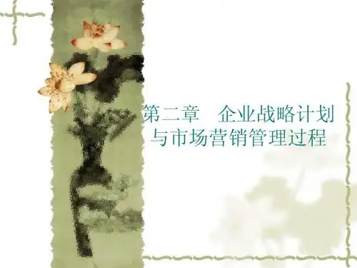 第二章企业战略计划与市场营销管理过程