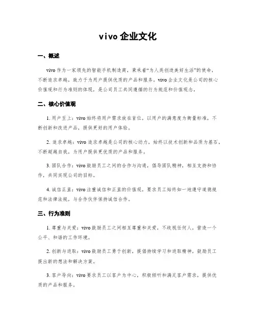 vivo企业文化