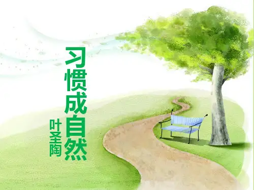 21 习惯成自然