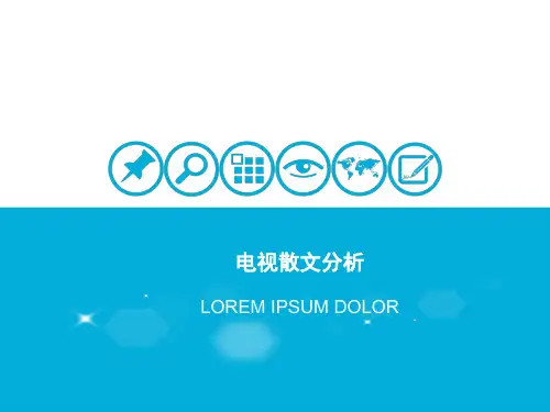 电视散文分析