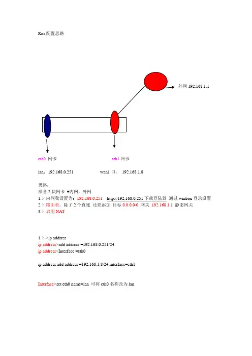 ros_软路由配置思路