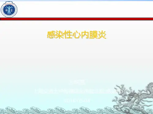 感染性心内膜炎 ppt课件