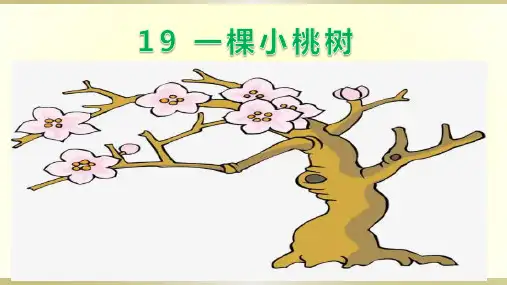 《一棵小桃树》课件ppt