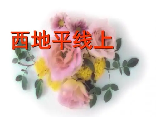 西地平线上ppt实用课件18