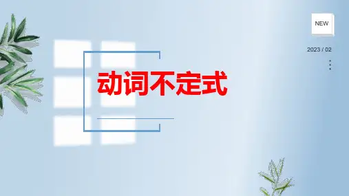 2923年中考英语复习动词不定式精讲课件19张PPT