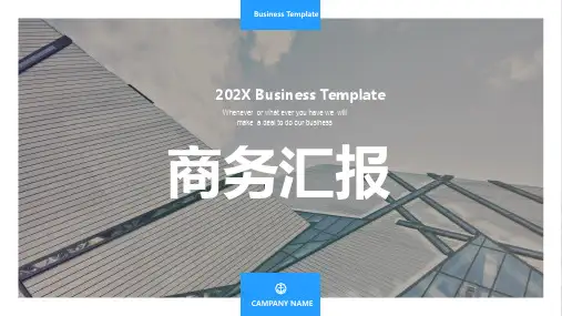欧美风格 商务汇报、商务展示PPT模板