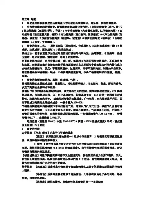 无机非金属材料导论复习