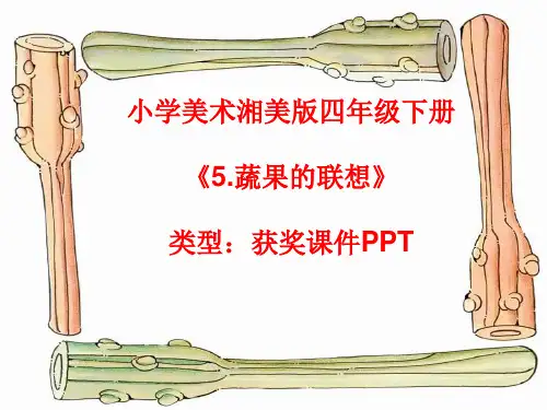 小学美术湘美版四年级下册《5.蔬果的联想》课件PPTA014