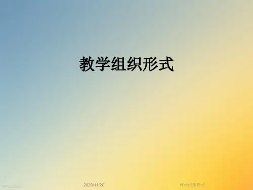 教学组织形式