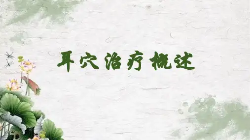 耳穴治疗概述
