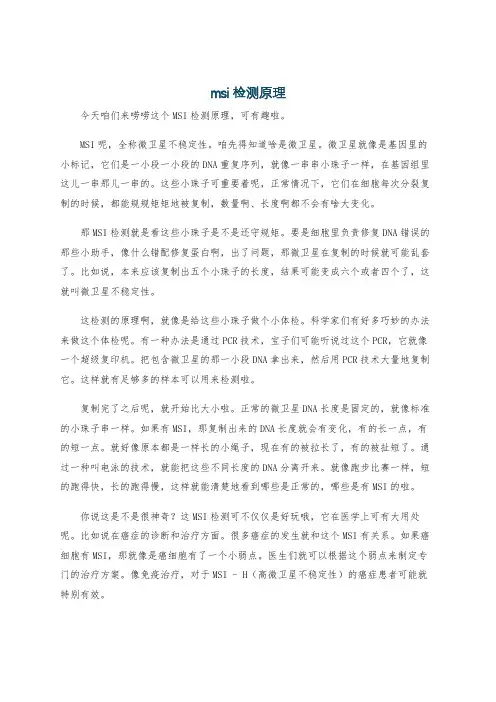 msi检测原理