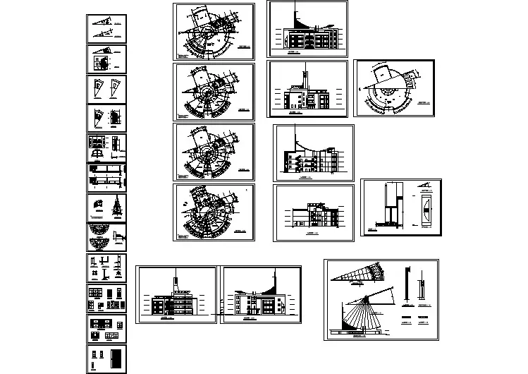 某幼儿园全套施工平面方案cad图
