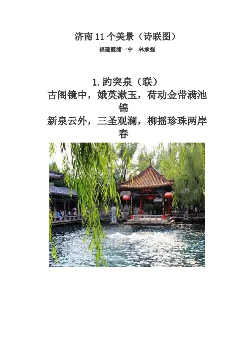 济南11个美景(诗联图)