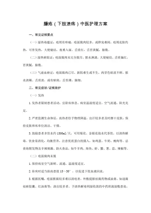 13.臁疮(下肢溃疡)