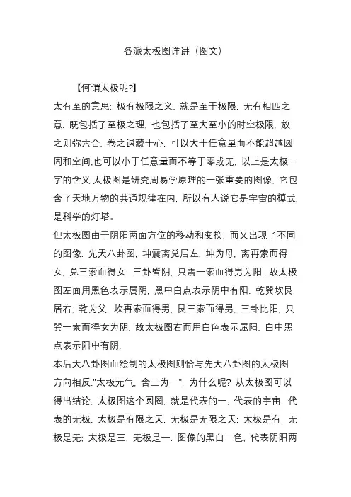 各派太极图详讲(图文)