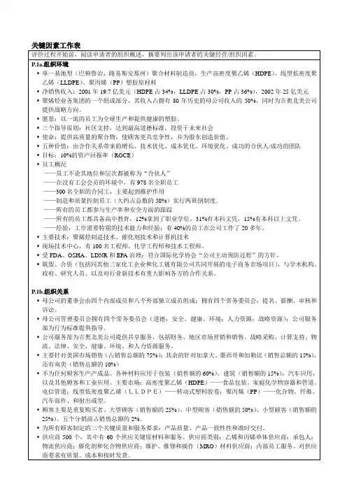 卓越绩效案例评分表格式
