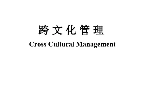 跨文化管理(复习)共76页