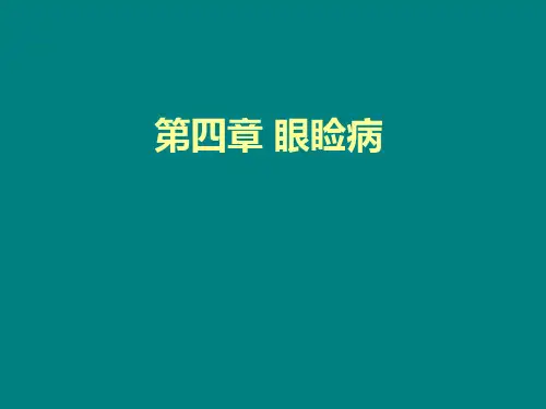 眼睑病ppt课件
