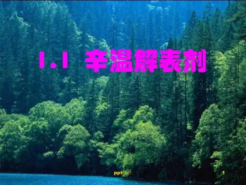方剂学解表剂  ppt课件