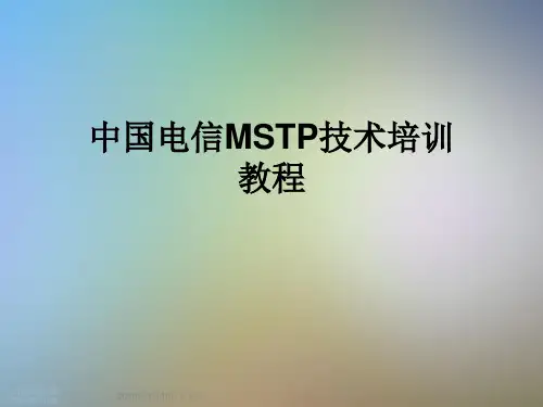 中国电信MSTP技术培训教程