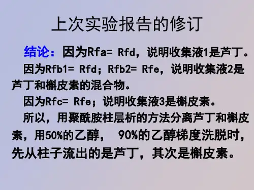 槐花米中芦丁的鉴定